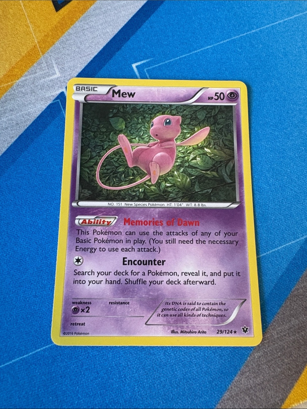 Mew 29/124 Holo Rare Fates Collide Pokemon VLP